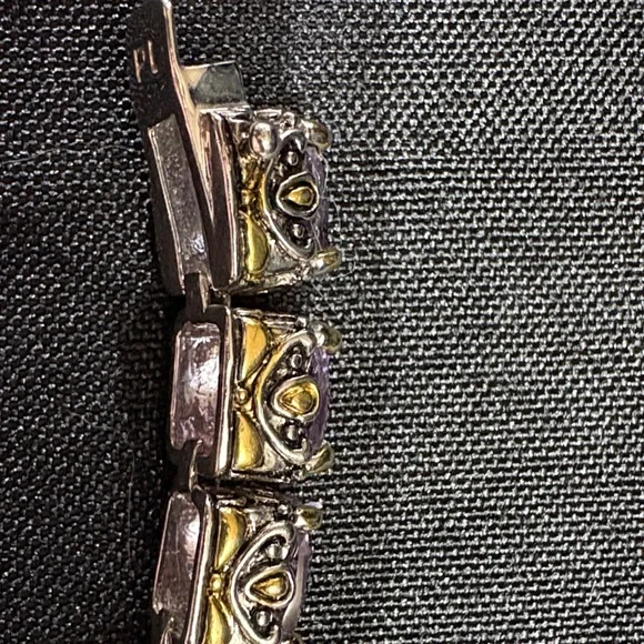 Vintage Park Lane purple lilac Impressions Bracelet - Picture 5 of 6